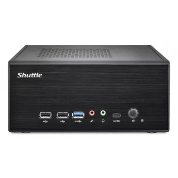 Barebone fino Shuttle XPC XB860G2 - S1851, Intel H860, 1xDP, 2xHDMI, 2 slots PCIe (1x 16X e 1x X1), 2x Intel LAN (1G + 2,5G), 8x USB, 3x M.2, funcionamento contínuo 24/7