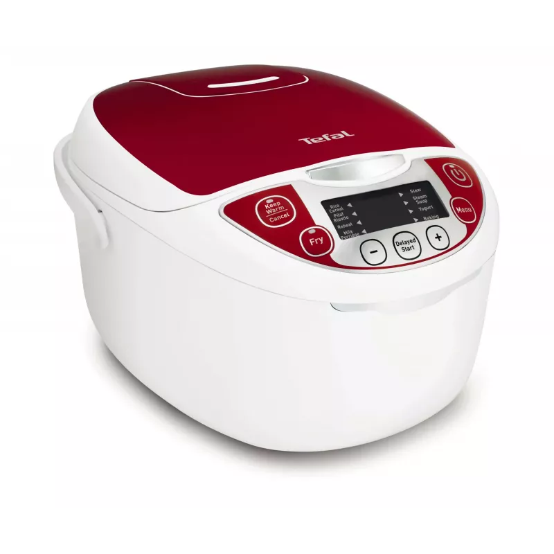 Tefal Multicook Pro 12 programas, 1,8 L, 750 W, vermelho, branco, cerâmica, LCD, 24 h