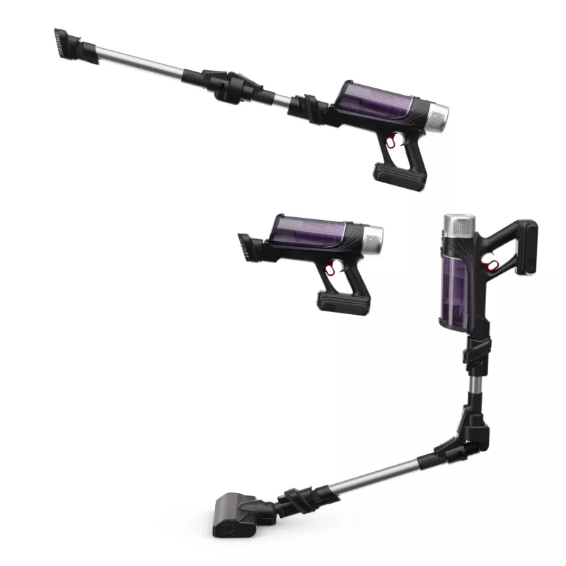 Rowenta RH2037 Aspirador vertical 2 em 1 a bateria a seco sem saco 0,4 l 250 W preto, lilás