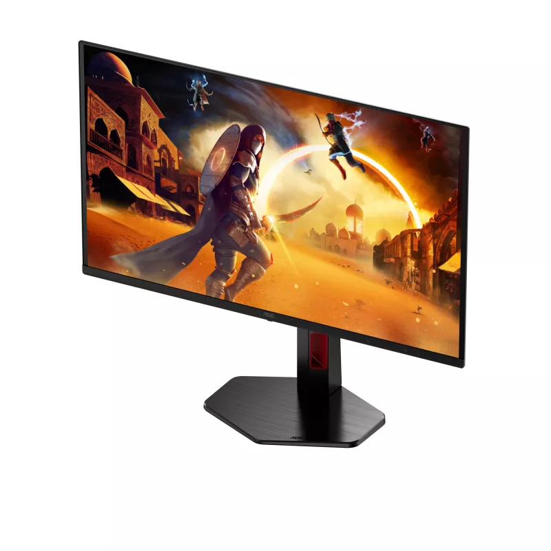 AOC G4 Q27G4ZDR monitor de computador 67,3 cm (26,5 polegadas) 2560 x 1440 píxeis Quad HD QD-OLED preto, vermelho