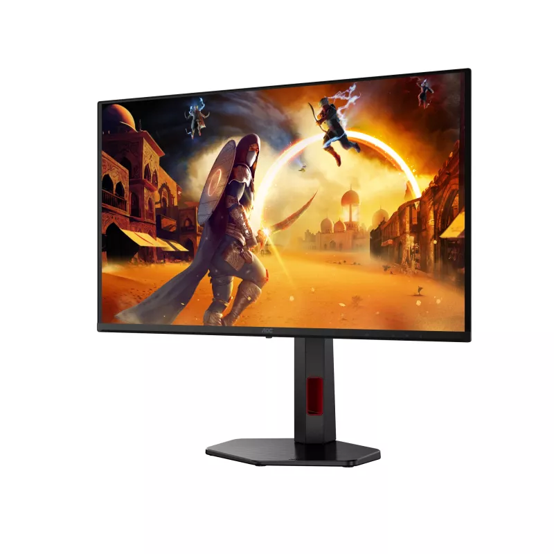 AOC G4 Q27G4ZDR monitor de computador 67,3 cm (26,5 polegadas) 2560 x 1440 píxeis Quad HD QD-OLED preto, vermelho