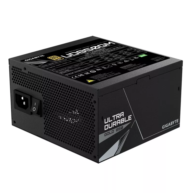 Fonte de alimentação GIGABYTE UD850GM 850 W 20+4 Pin ATX ATX Preto