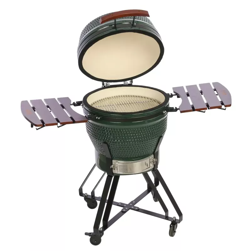 TunaBone Kamado Pro grelhador de 22 polegadas, tamanho M, verde