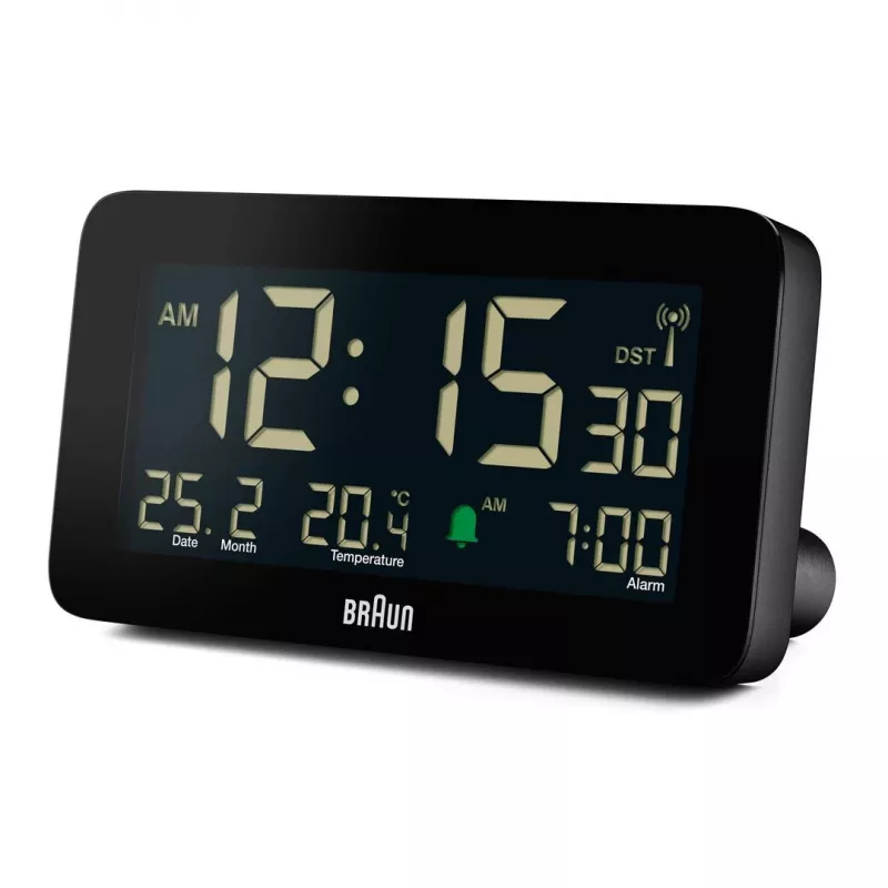 Despertador digital Castanho BC10B-DCF Preto LCD Pilha AA