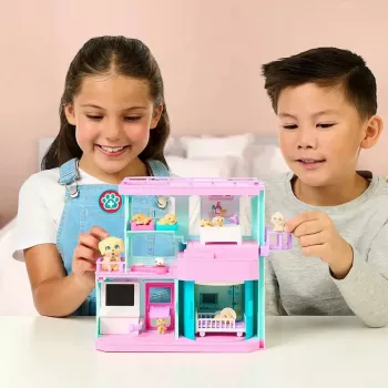 Conjunto de brincar interativo para animais de estimação Cobi Set Little Live Pets Families Clinic MO-26673, conjunto de brincar com acessórios de clínica