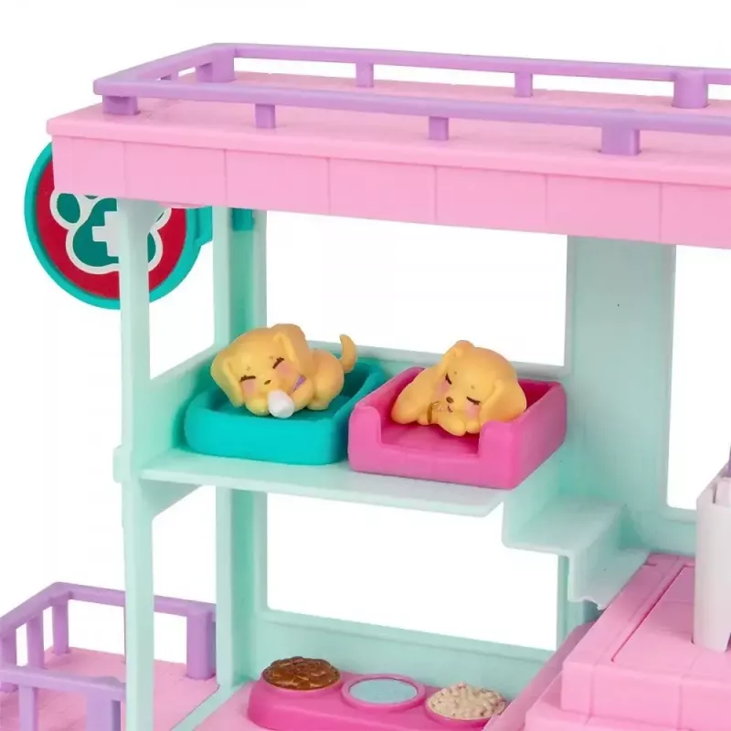 Conjunto de brincar interativo para animais de estimação Cobi Set Little Live Pets Families Clinic MO-26673, conjunto de brincar com acessórios de clínica