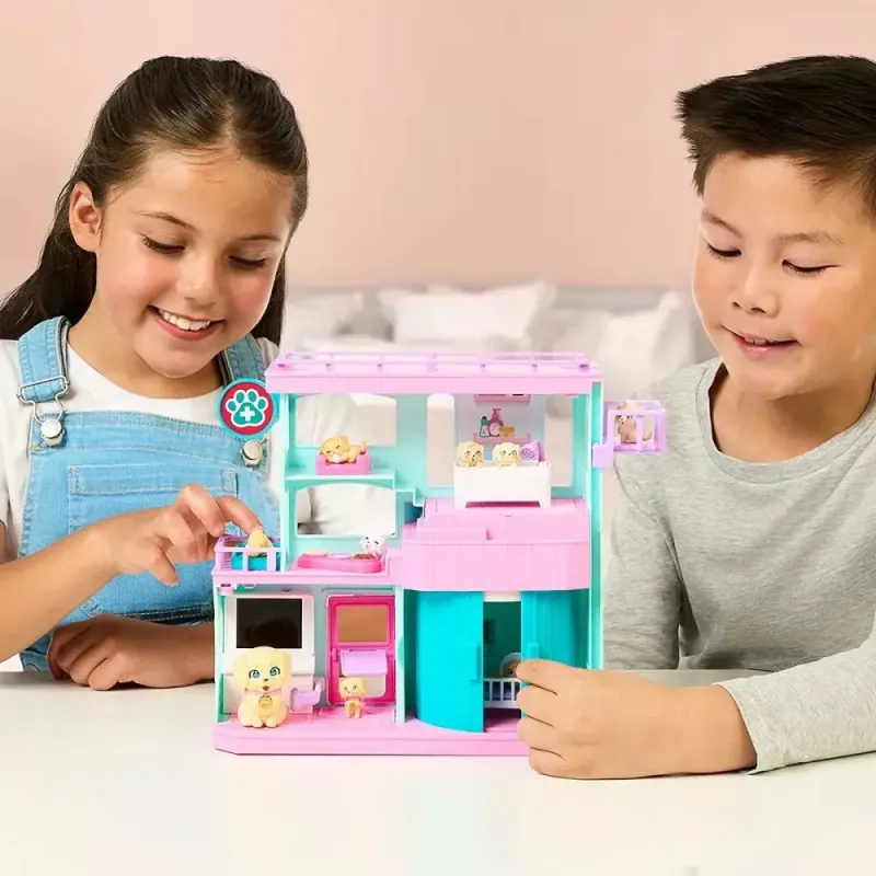 Conjunto de brincar interativo para animais de estimação Cobi Set Little Live Pets Families Clinic MO-26673, conjunto de brincar com acessórios de clínica