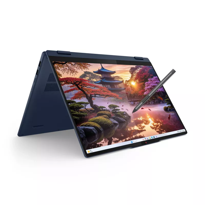 Lenovo IdeaPad 5 2-in-1 16AKP10 Copilot+ PC AMD Ryzen™ AI 7 350 Hybrid (2-in-1) 40,6 cm (16 polegadas) ecrã tátil WUXGA 16 GB LPDDR5x-SDRAM 1 TB SSD Wi-Fi 7 (802.11be) Windows 11 Home inglês azul
