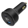 Carregador para automóvel Gembird TA-UC-AC2PD30LCD-CAR-01, USB-C, 30 W, 12–24 V, preto