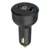 Carregador para automóvel Gembird TA-UC-AC2PD30LCD-CAR-01, USB-C, 30 W, 12–24 V, preto