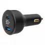 Carregador para automóvel Gembird TA-UC-AC2PD30LCD-CAR-01, USB-C, 30 W, 12–24 V, preto