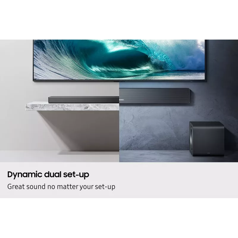 Samsung Q-Series QS750F 5.1.2ch Soundbar com subwoofer e colunas traseiras (2025)