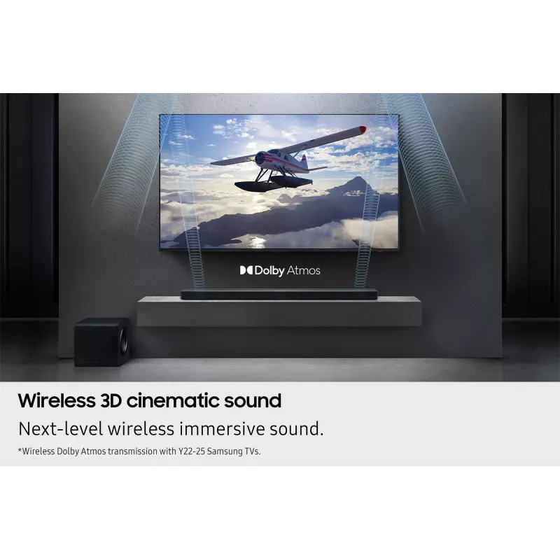 Samsung Q-Series QS750F 5.1.2ch Soundbar com subwoofer e colunas traseiras (2025)