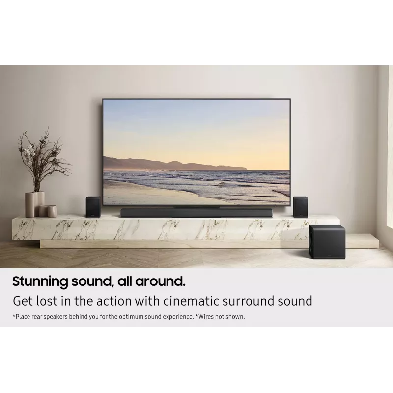 Samsung Q-Series QS750F 5.1.2ch Soundbar com subwoofer e colunas traseiras (2025)