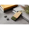 Capa para smartphone homem e madeira para iPhone X/XS — preto bambu