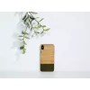 Capa para smartphone homem e madeira para iPhone X/XS — preto bambu
