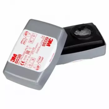 3M 6038 P3R filtro de partículas com carvão ativado, embalagem de 2