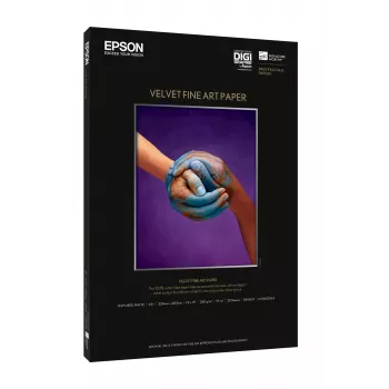Papel Epson Velvet Fine Art, A3+, 260 g/m², 20 folhas