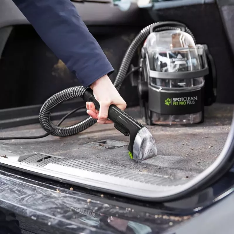 Máquina de limpeza de tapetes Bissell SpotClean Pet Pro Plus aparelho de mão limpeza profunda preto, transparente