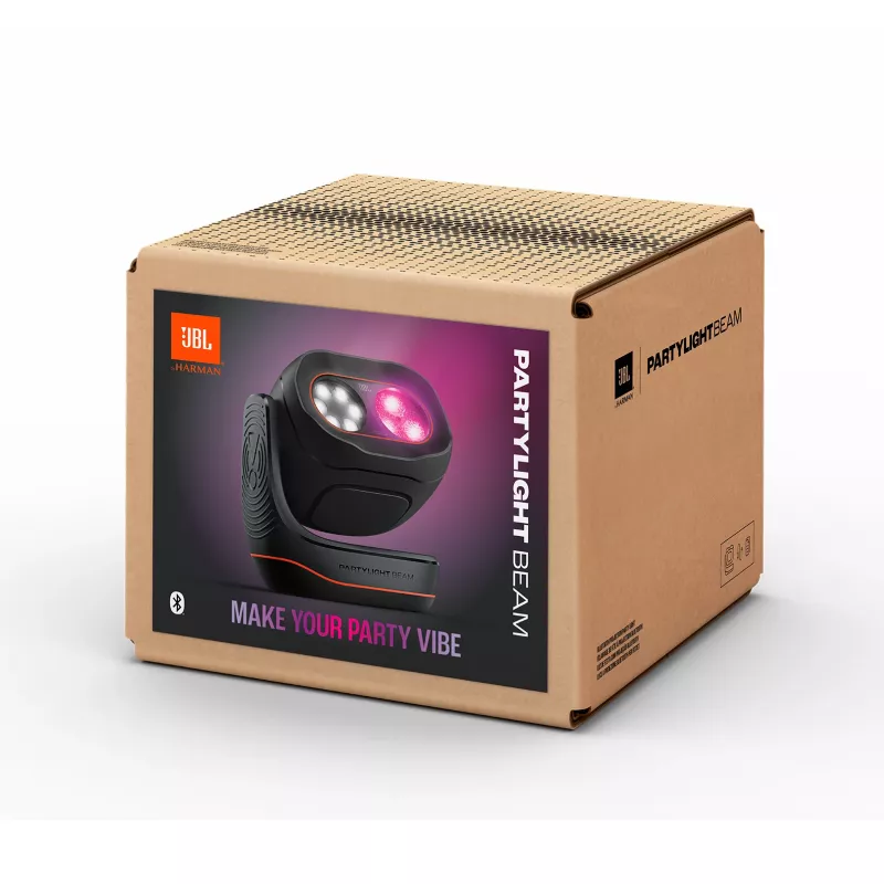 JBL PartyLight Beam projetor de efeitos de luz LED RGB Bluetooth, preto