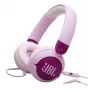 Headset JBL Junior 320 com fios, on-ear, arco de cabeça, supra-aural, 20–20000 Hz, 116,8 g, roxo