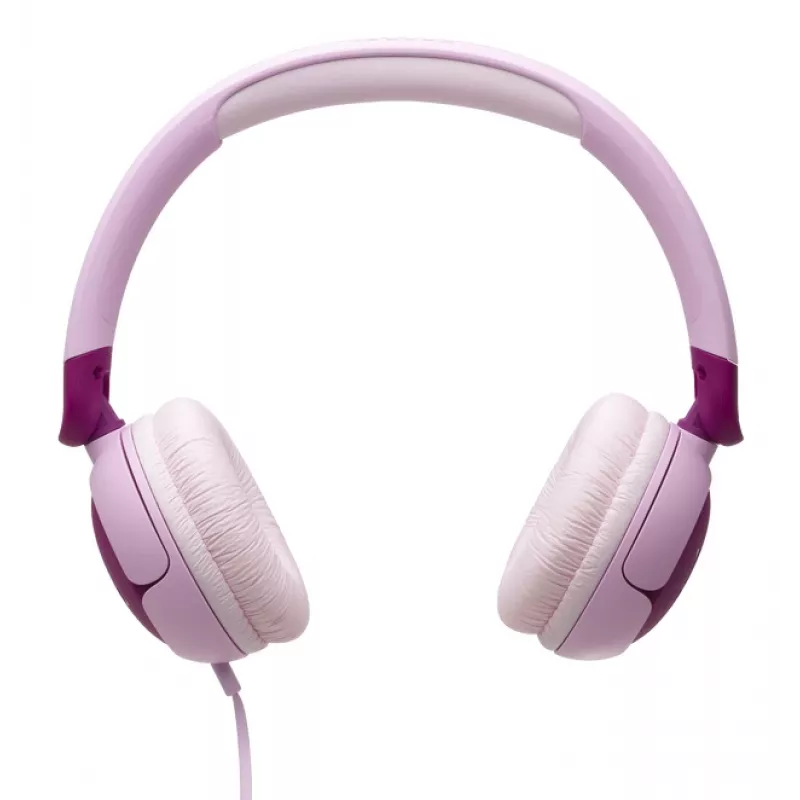 Headset JBL Junior 320 com fios, on-ear, arco de cabeça, supra-aural, 20–20000 Hz, 116,8 g, roxo