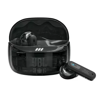 Headset JBL Tune Beam 2 Ghost Edition sem fios intra-auricular música/dia a dia Bluetooth preto