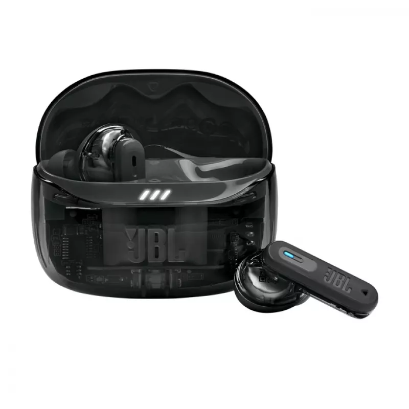 Headset JBL Tune Beam 2 Ghost Edition sem fios intra-auricular música/dia a dia Bluetooth preto