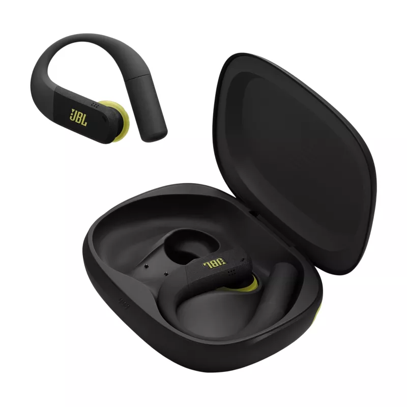 JBL Endurance Peak 4 auriculares desportivos True Wireless, preto/lima