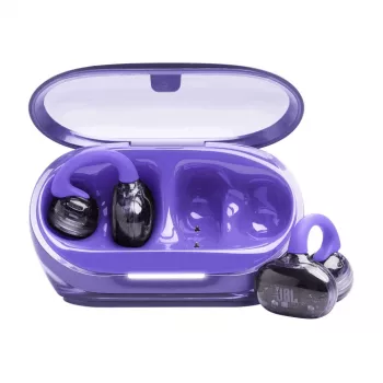 Headset JBL Soundgear Clips True Wireless Stereo (TWS) gancho de orelha chamadas/música Bluetooth roxo