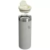 Garrafa térmica STANLEY 0,47 L, aço inoxidável de parede dupla, à prova de fugas, cinzento