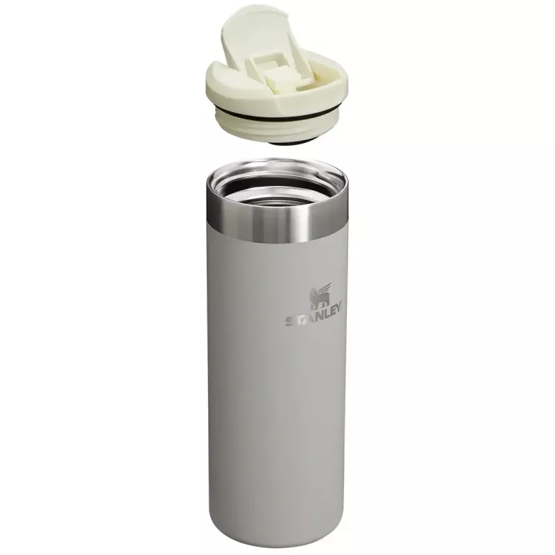 Garrafa térmica STANLEY 0,47 L, aço inoxidável de parede dupla, à prova de fugas, cinzento