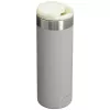 Garrafa térmica STANLEY 0,47 L, aço inoxidável de parede dupla, à prova de fugas, cinzento