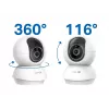 TP-Link Tapo C250 câmara Wi-Fi de segurança doméstica com IA e movimento horizontal/vertical, 4K 8 MP (3840 x 2160), branca