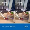 TP-Link Tapo C250 câmara Wi-Fi de segurança doméstica com IA e movimento horizontal/vertical, 4K 8 MP (3840 x 2160), branca