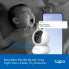 TP-Link Tapo C250 câmara Wi-Fi de segurança doméstica com IA e movimento horizontal/vertical, 4K 8 MP (3840 x 2160), branca