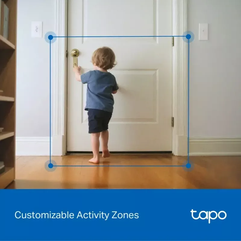 TP-Link Tapo C250 câmara Wi-Fi de segurança doméstica com IA e movimento horizontal/vertical, 4K 8 MP (3840 x 2160), branca