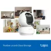 TP-Link Tapo C250 câmara Wi-Fi de segurança doméstica com IA e movimento horizontal/vertical, 4K 8 MP (3840 x 2160), branca