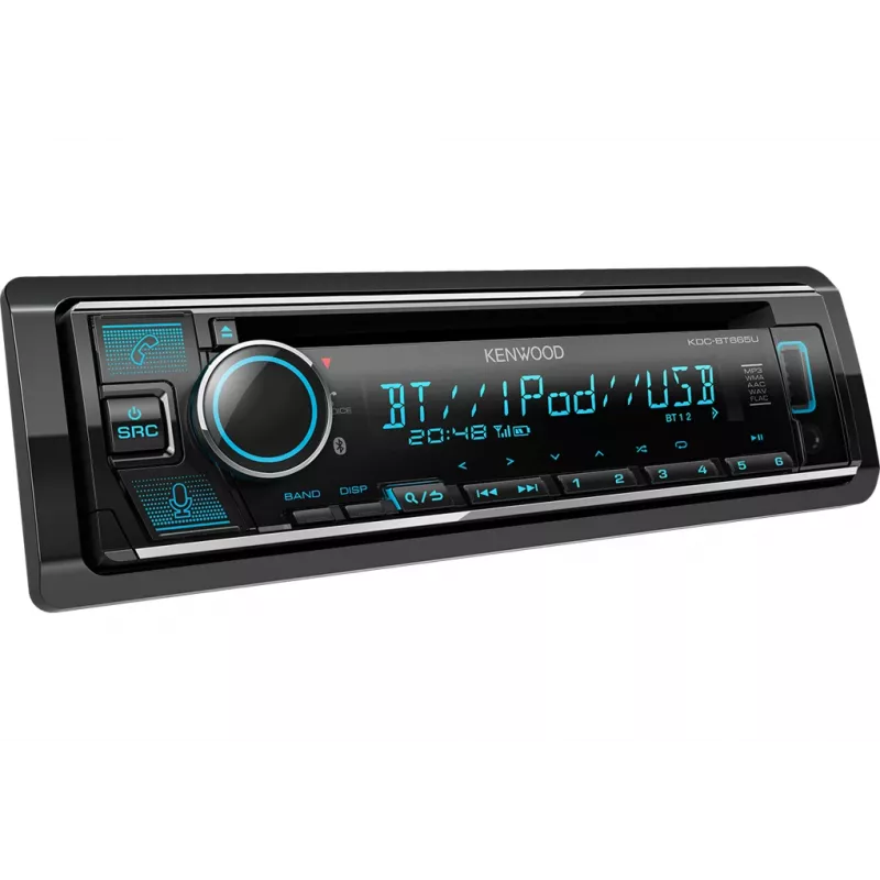 Recetor de media para automóvel Kenwood KDC-BT665U preto 200 W Bluetooth