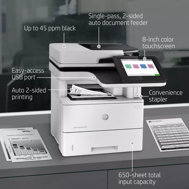 Impressora multifunções HP LaserJet Enterprise MFP M528f Laser Monocromática
