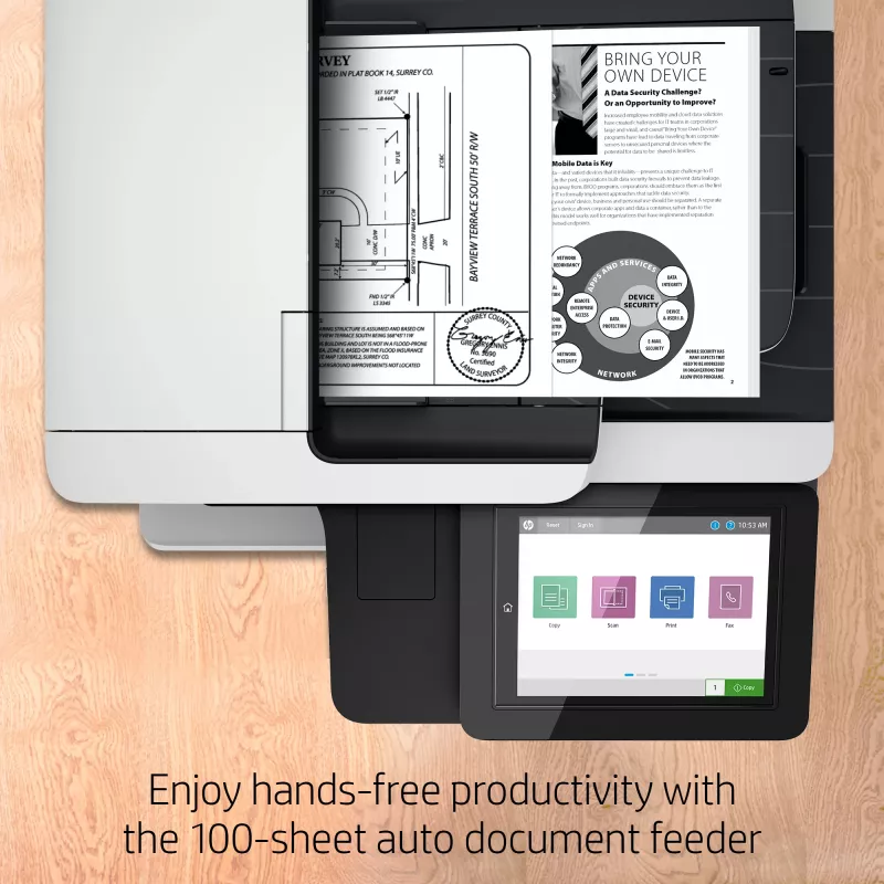 Impressora multifunções HP LaserJet Enterprise MFP M528f Laser Monocromática