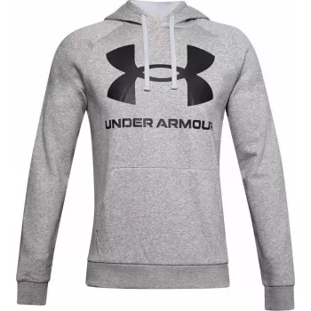 Hoodie Under Armour Rival Fleece Big Logo Cinzento — Homem, modelo 1357093 011