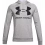 Hoodie Under Armour Rival Fleece Big Logo Cinzento — Homem, modelo 1357093 011