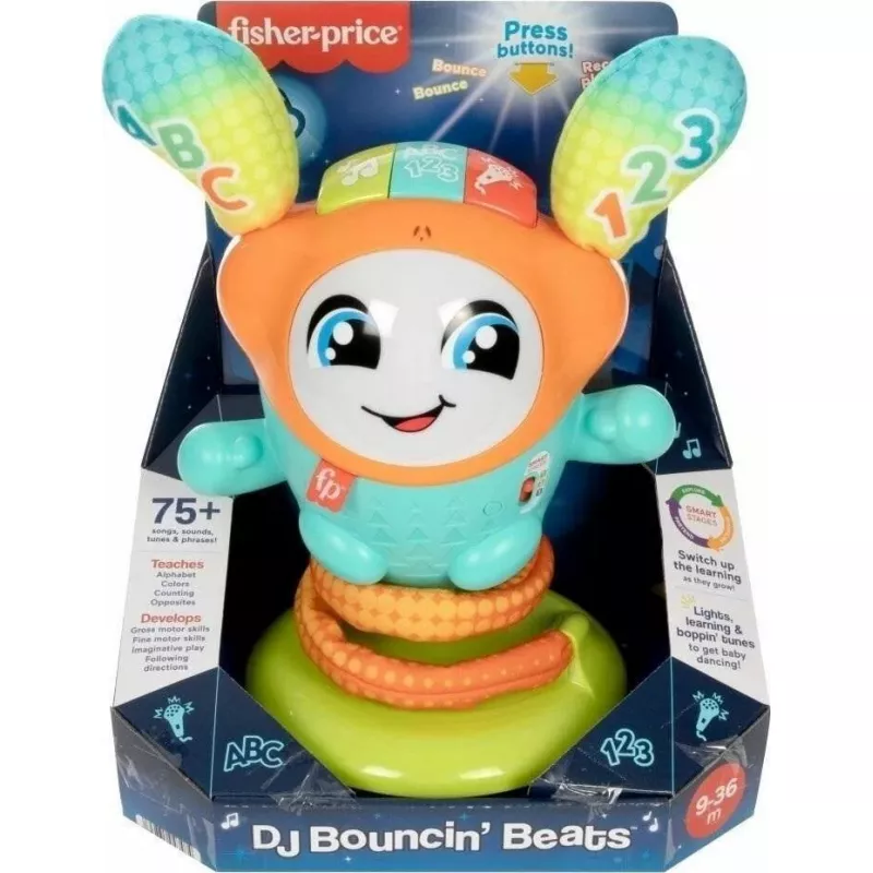 Brinquedo educativo interativo Fisher‑Price Dance DJ HND41 com música e luzes