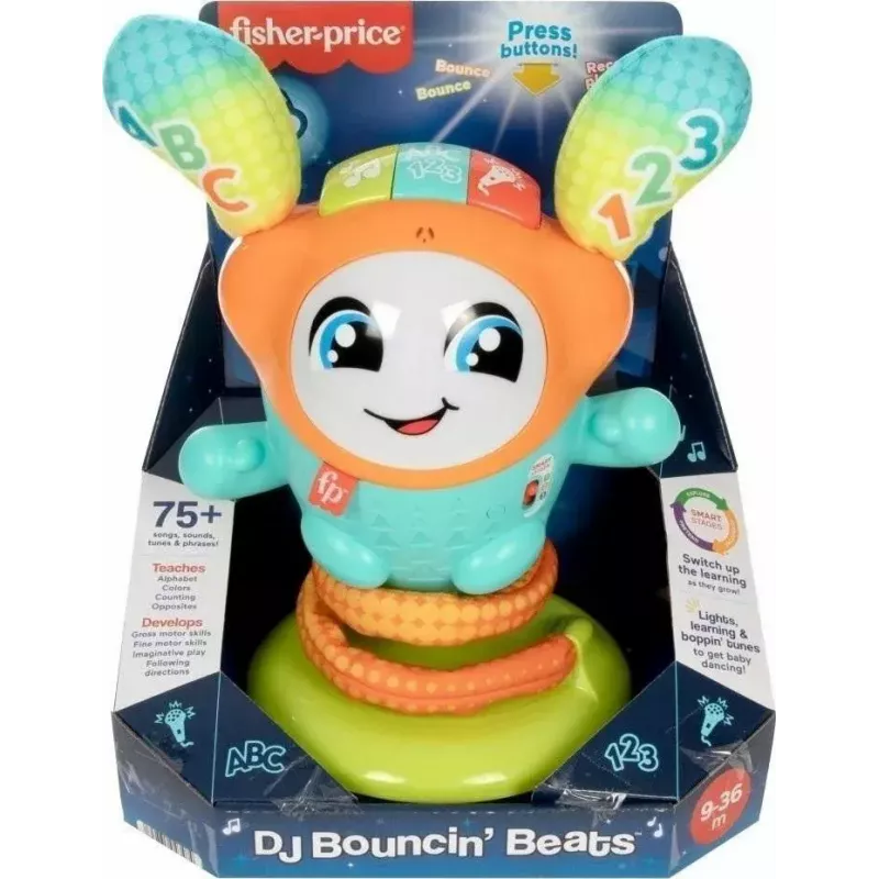 Brinquedo educativo interativo Fisher‑Price Dance DJ HND41 com música e luzes