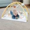 Manta de atividades Fisher-Price Sensimals Simply Senses para recém-nascido Tapete de atividades para bebé com 6 brinquedos sensoriais