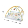 Manta de atividades Fisher-Price Sensimals Simply Senses para recém-nascido Tapete de atividades para bebé com 6 brinquedos sensoriais