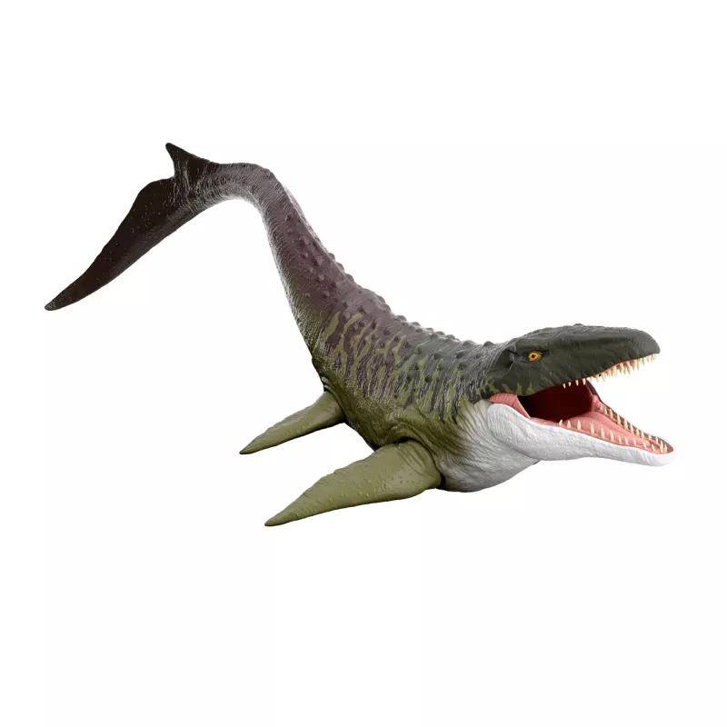 Figura de ação Jurassic World Rebirth Super Colossal Mosasaurus, brinquedo dinossauro