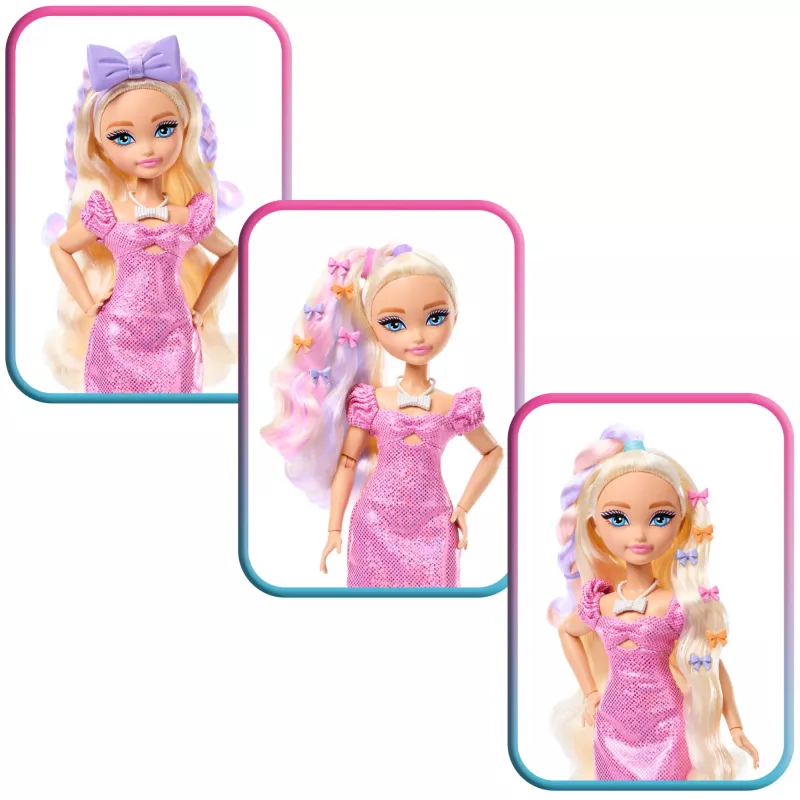 Boneca de moda Barbie Dream Besties Malibu com acessórios surpresa e mais de 15 looks
