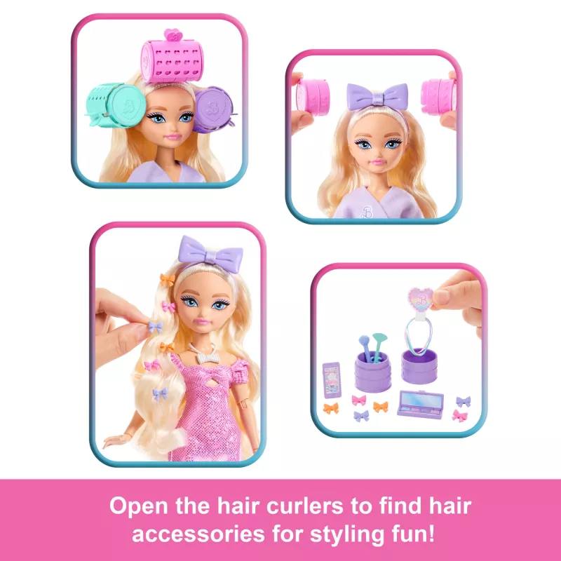 Boneca de moda Barbie Dream Besties Malibu com acessórios surpresa e mais de 15 looks